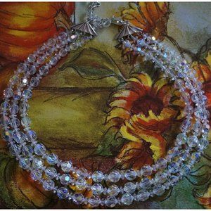 Aurora Borealis 3 Strand Necklace